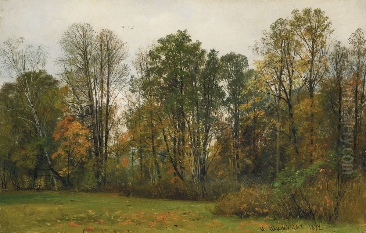 Autumn Oil Painting by Ivan Shishkin