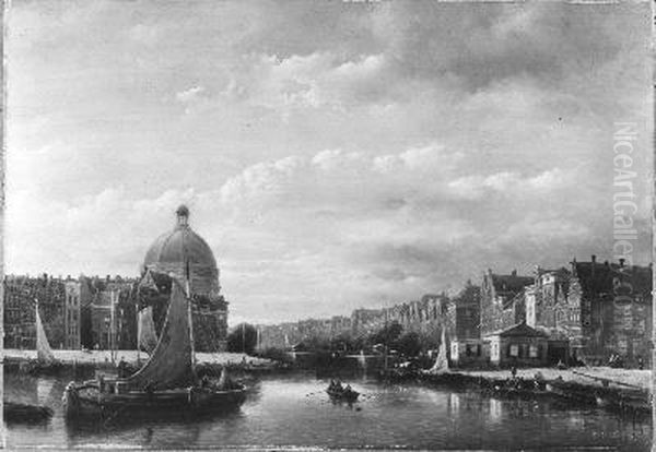 Haarlemmersluis, singel Oil Painting by Kaspar Karsen
