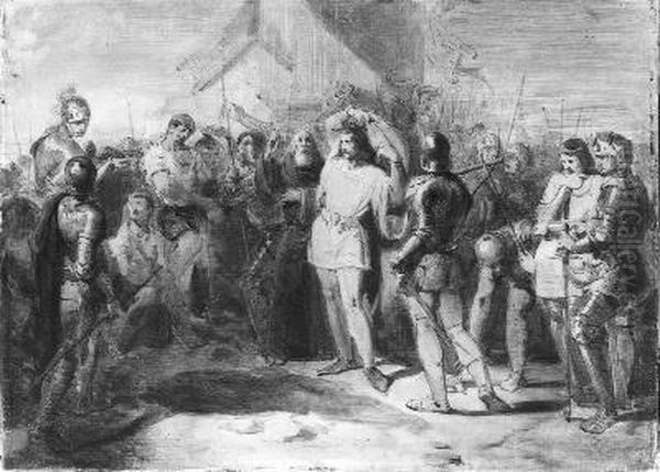 Anno 1425. De terechtstelling van Albrecht Beiling Oil Painting by Johannes Hinderikus Egenberger