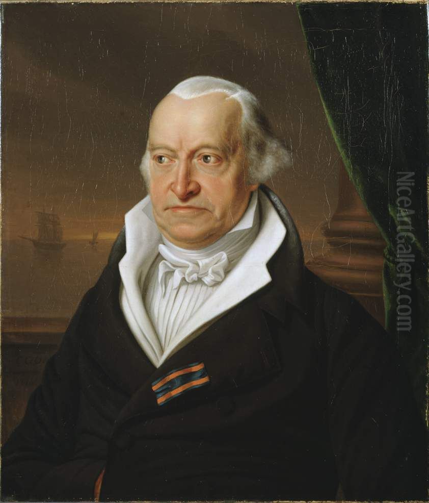 Portret van Joan Cornelis van der Hoop (1742-1825), Minister van Marine Oil Painting by Cornelis Cels