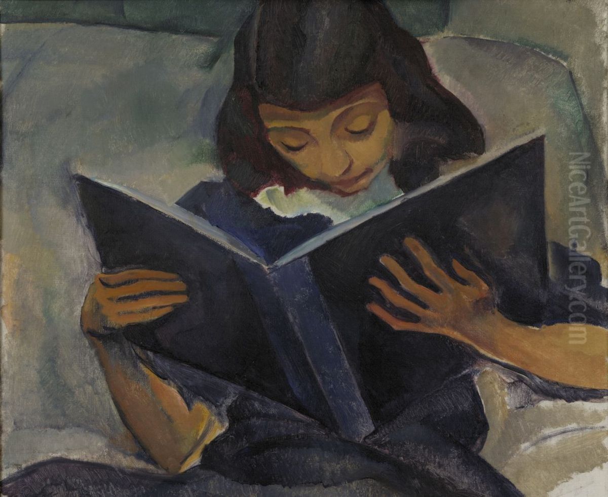Ctenarka Oil Painting by Georges Kars