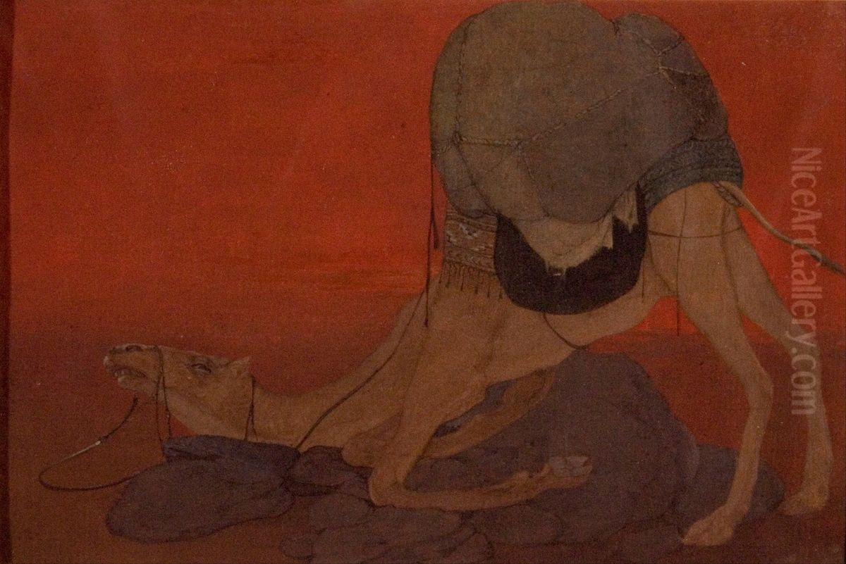 Journey's End Oil Painting by Abanindranath Tagore
