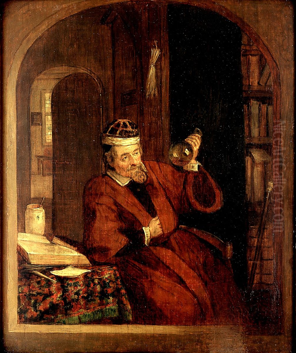 The Water-Doctor, 1685 Oil Painting by Adriaen van Ostade