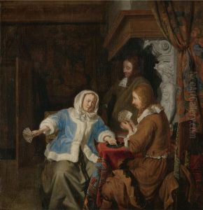Card Players in an Interior