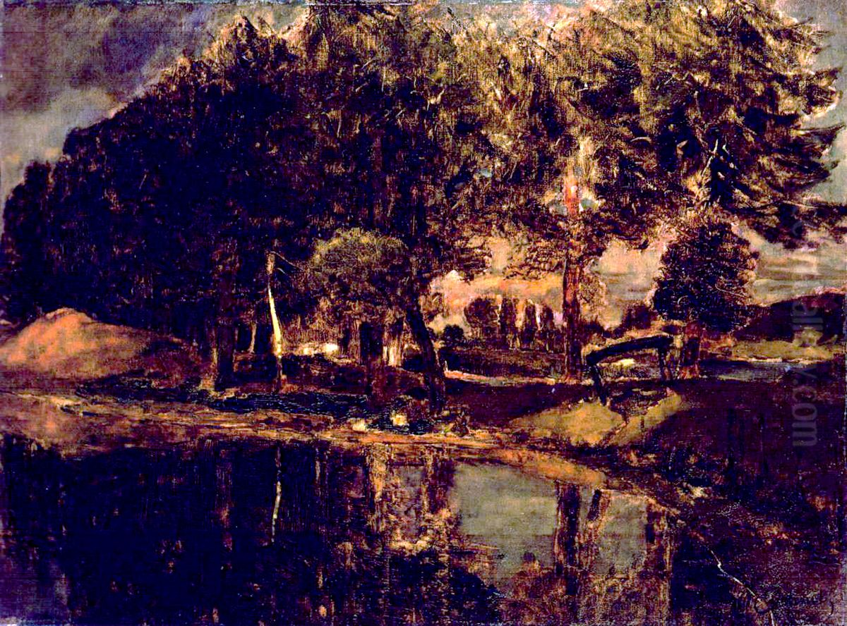 Am Seddiner See bei Kahnsdorf Oil Painting by Carl Schuch