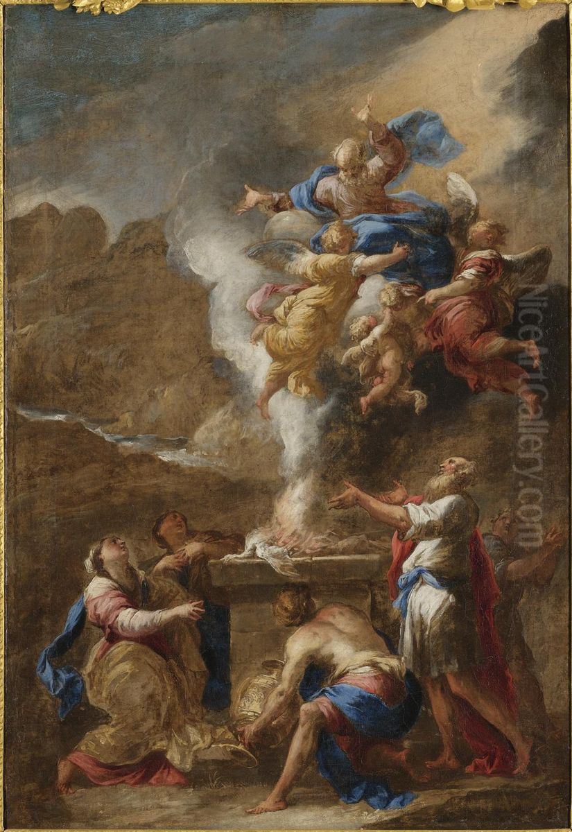 Sacrifice of Noah Oil Painting by Valerio Castello
