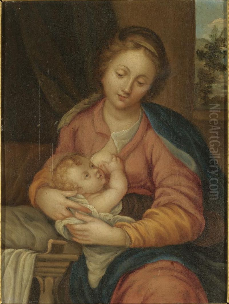 Virgin and Child Oil Painting by unknown