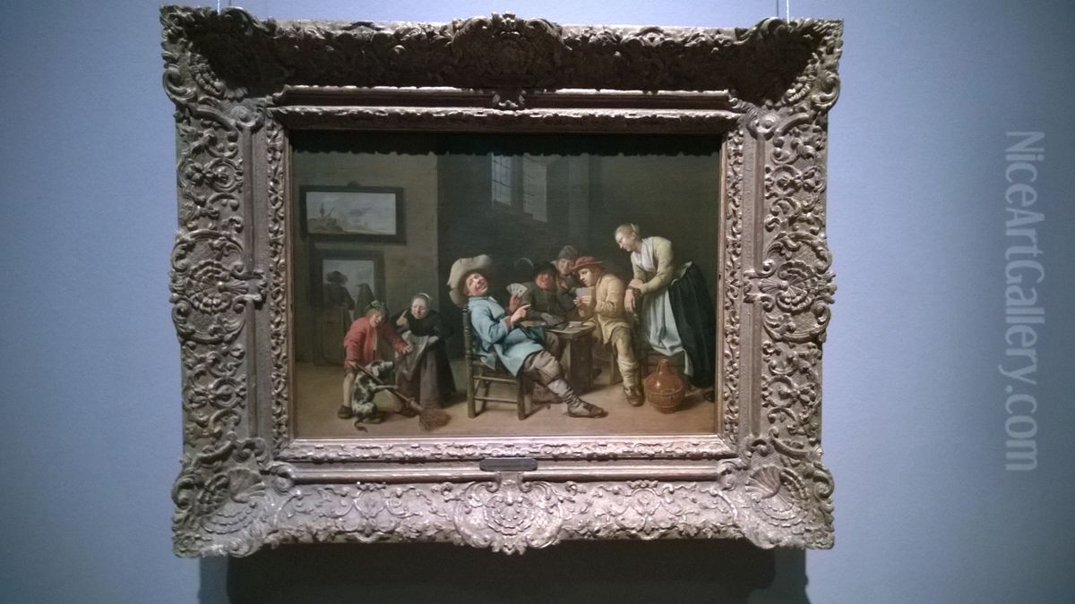 Clean Sweep Oil Painting by Jan Miense Molenaer