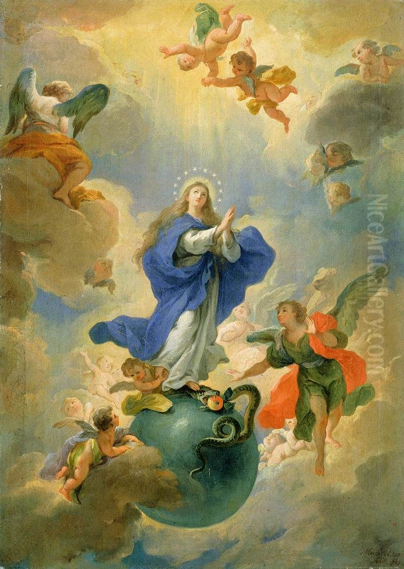The Immaculate Conception Oil Painting by Martino Altomonte