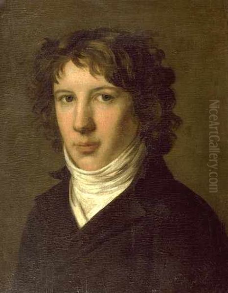 Portrait ofLouis de Saint-Just(1767-1794) Oil Painting by Pierre-Paul Prud'hon