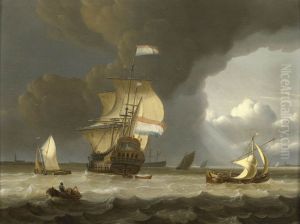 Ships at the mouth of the Schelde