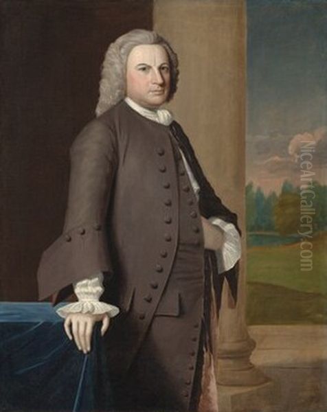 Simon Pease Oil Painting by Robert Feke