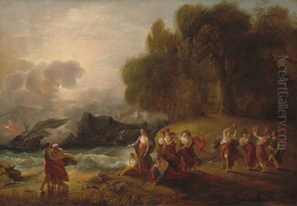 Telemachus and Calypso Oil Painting by Benjamin West
