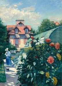 Dahlias, Garden at Petit Gennevilliers