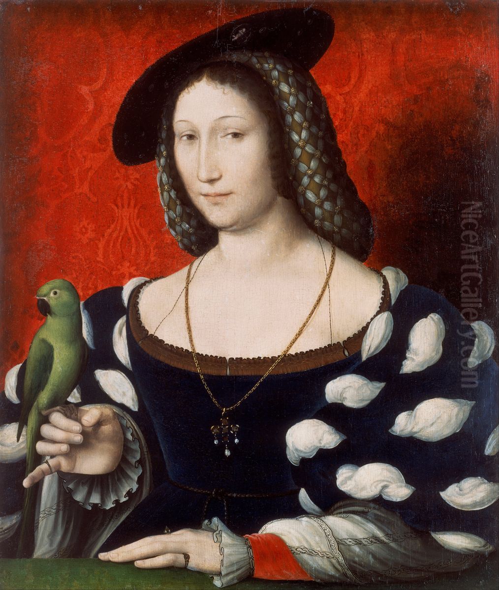 Portrait of Marguerite of Navarre Oil Painting by Jean Clouet