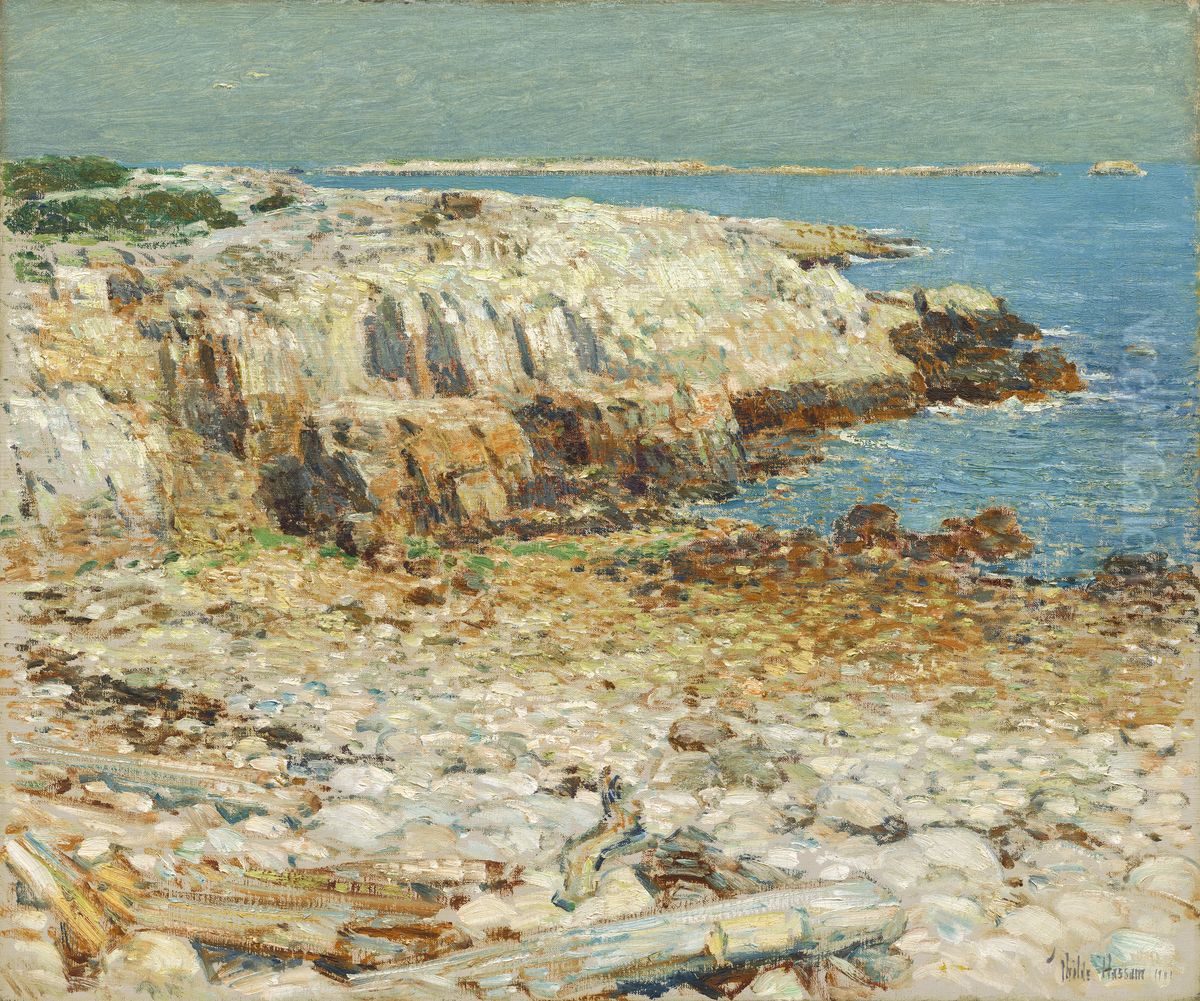 A North East Headland Oil Painting by Childe Hassam