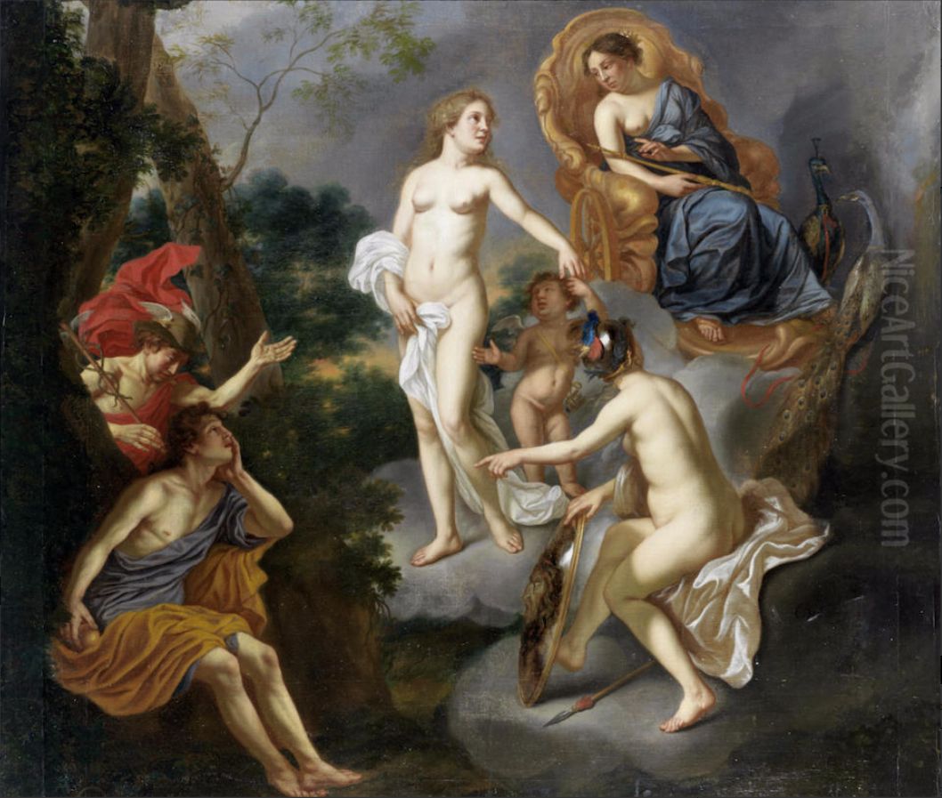 The judgement of Paris Oil Painting by Carel van Savoyen