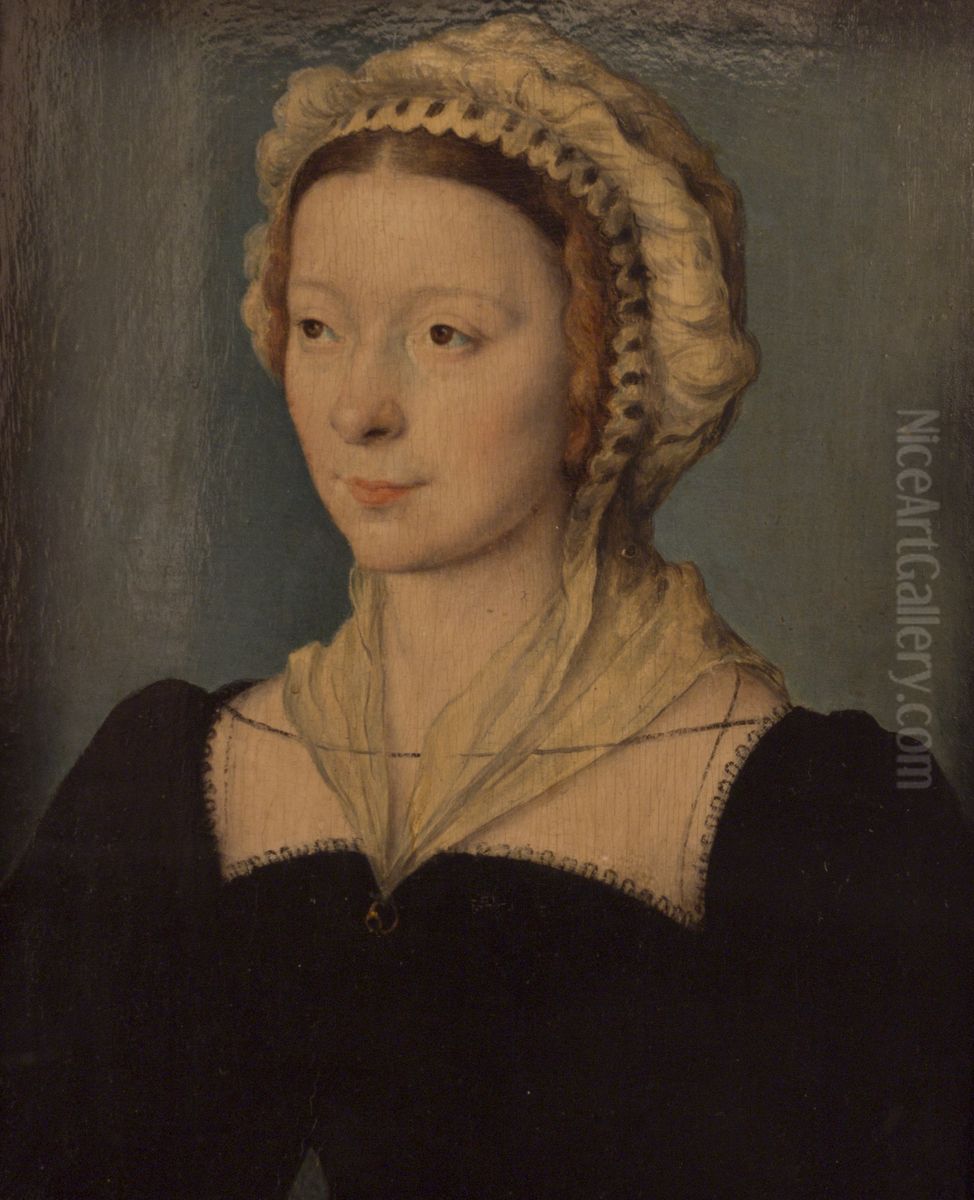 Beatrix Pacheco, comtesse d'Entremont Oil Painting by Corneille De Lyon