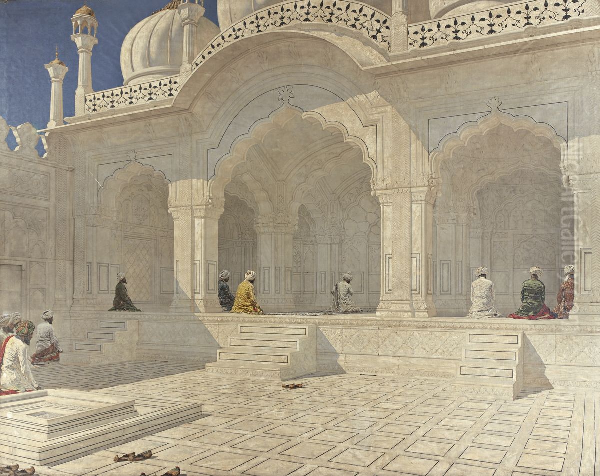 Perlenmoschee in Delhi Oil Painting by Vasily Vereshchagin