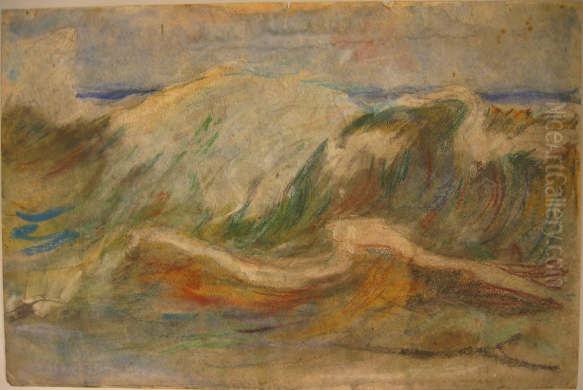 Sea Waves Oil Painting by Henry Luyten