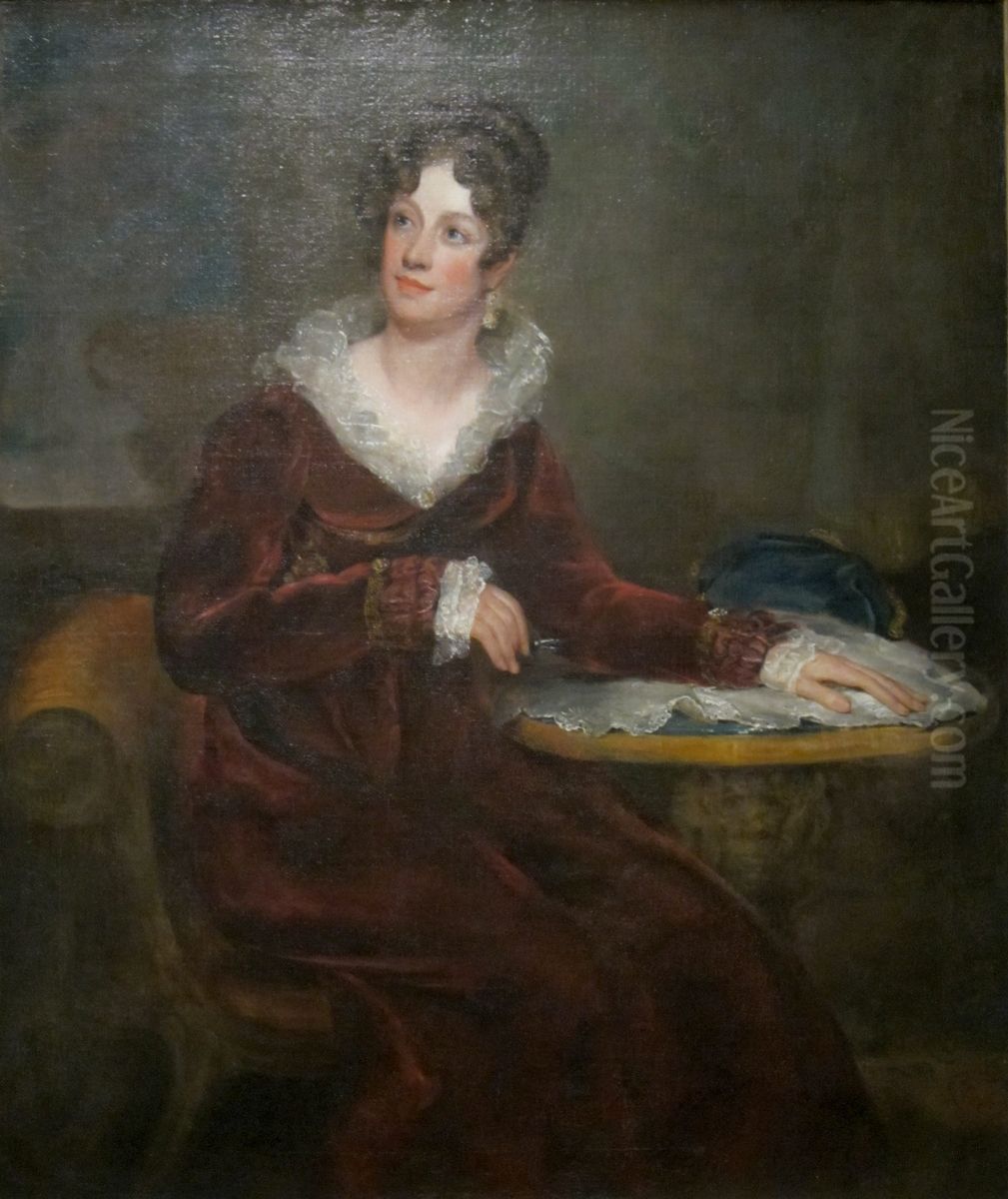 Hetty Sayre (Mrs. Moses Judah) Oil Painting by William Dunlap