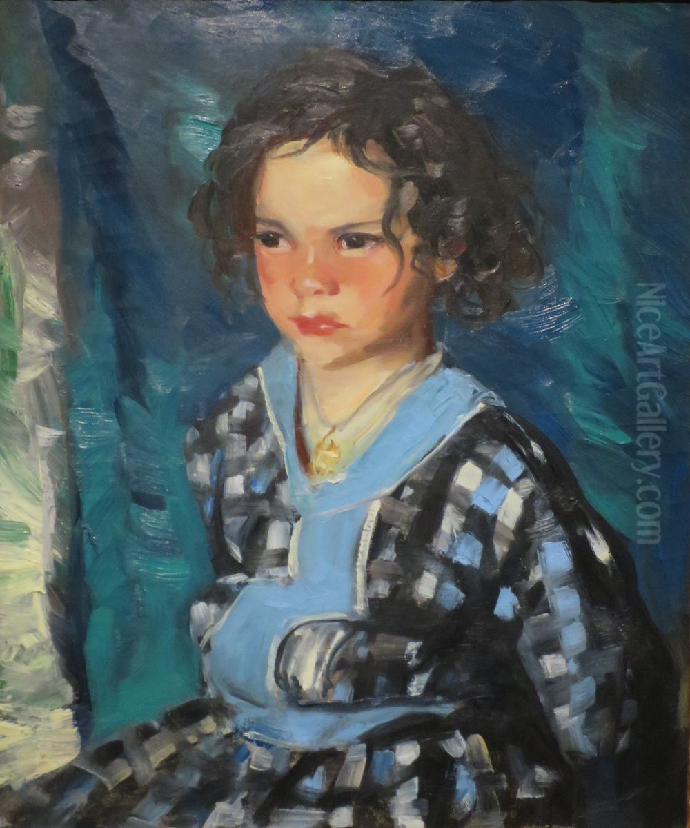 Patience Serious Oil Painting by Robert Henri