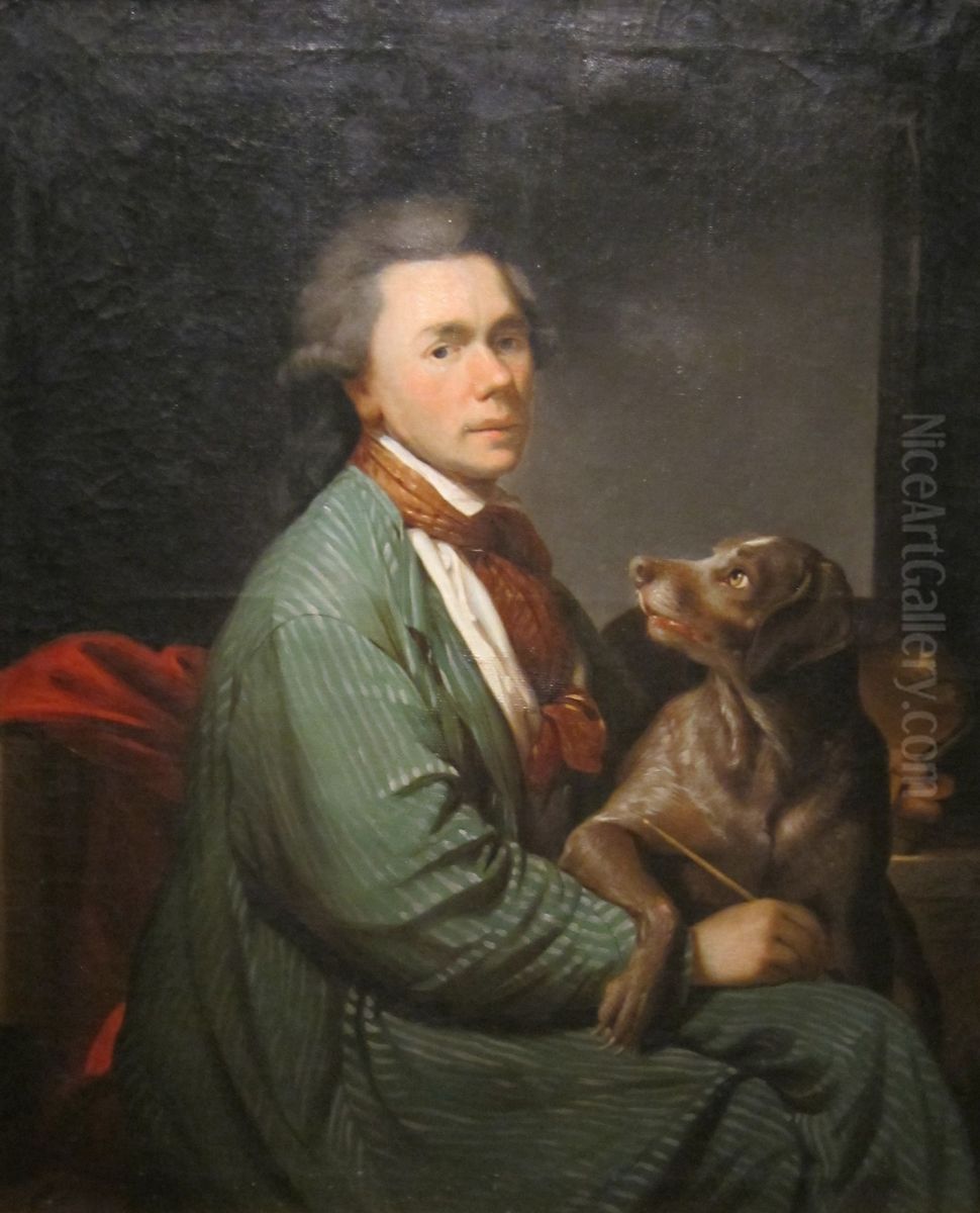 Self-portrait Oil Painting by Martin Ferdinand Quadal