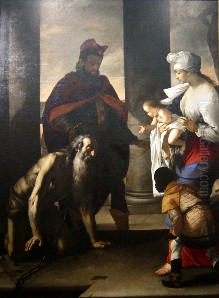 The Pardon of St. John Chrysostom Oil Painting by Mattia Preti