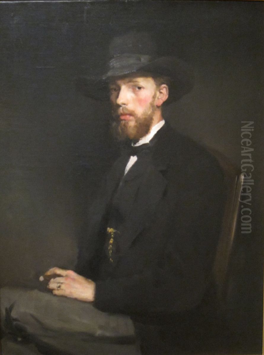 Professor Ludwig Loefftz Oil Painting by Frank Duveneck