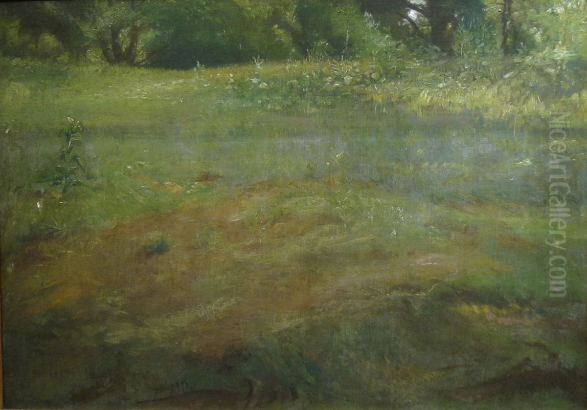 Landscape Near T.S. Noble's House on Kemper Lane Oil Painting by Thomas Satterwhite Noble