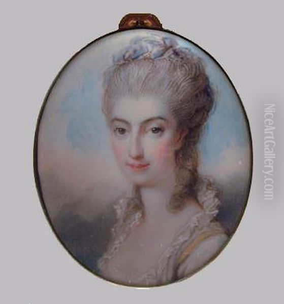 Miss Franks Oil Painting by Richard Cosway