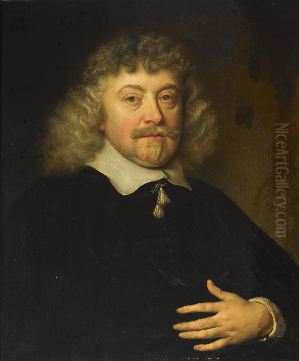 Portrait of Joseph Coymans (1591-after 1660) Oil Painting by Govert Flinck