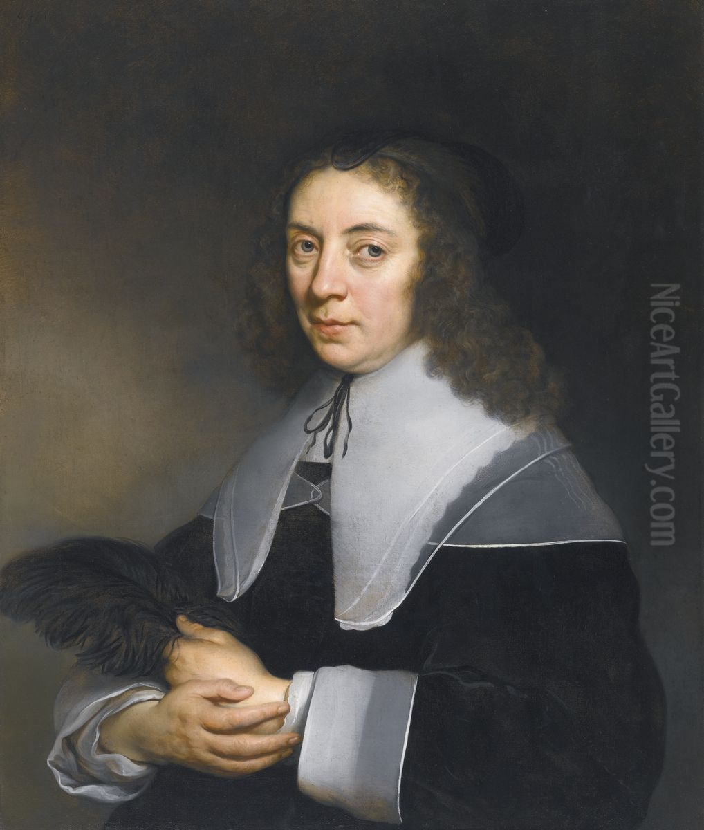 Portrait of Dorothea Berck Oil Painting by Govert Flinck