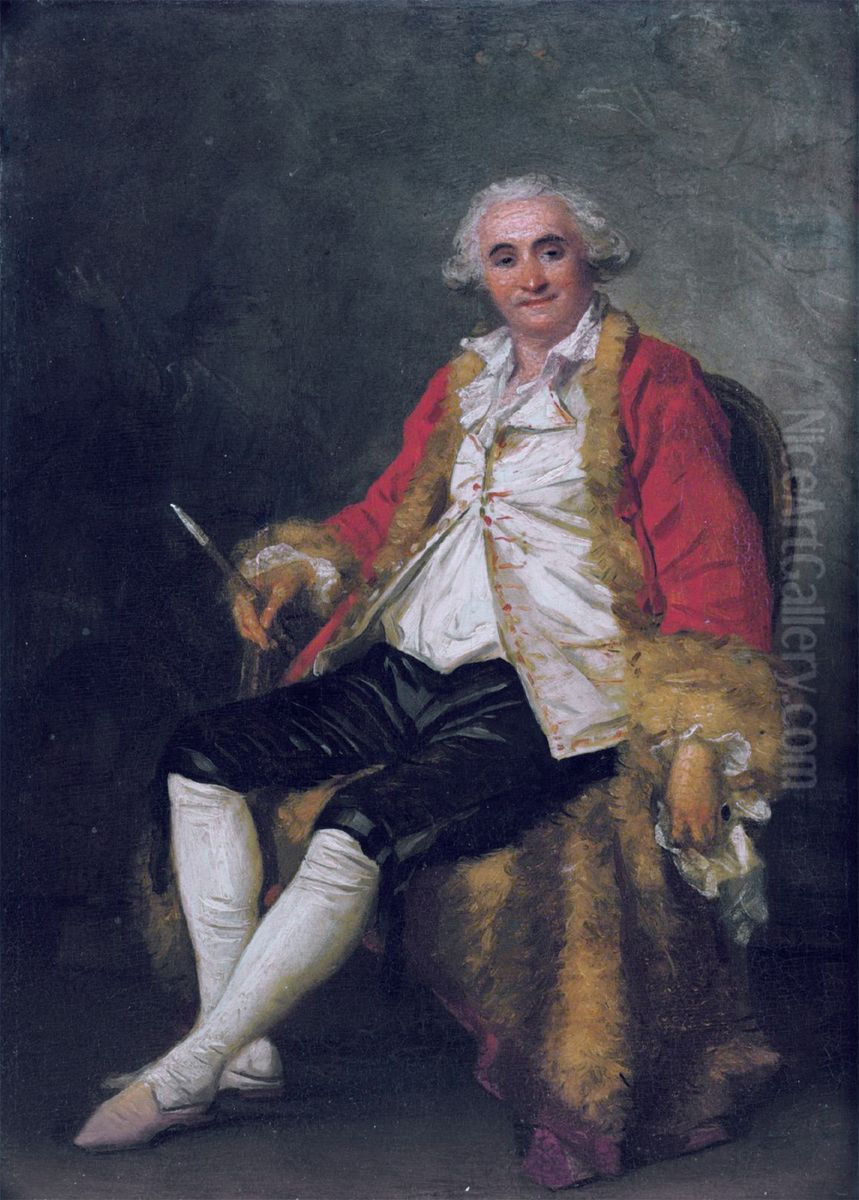 Portrait of Jean-Honore Fragonard Oil Painting by Marguerite Gerard
