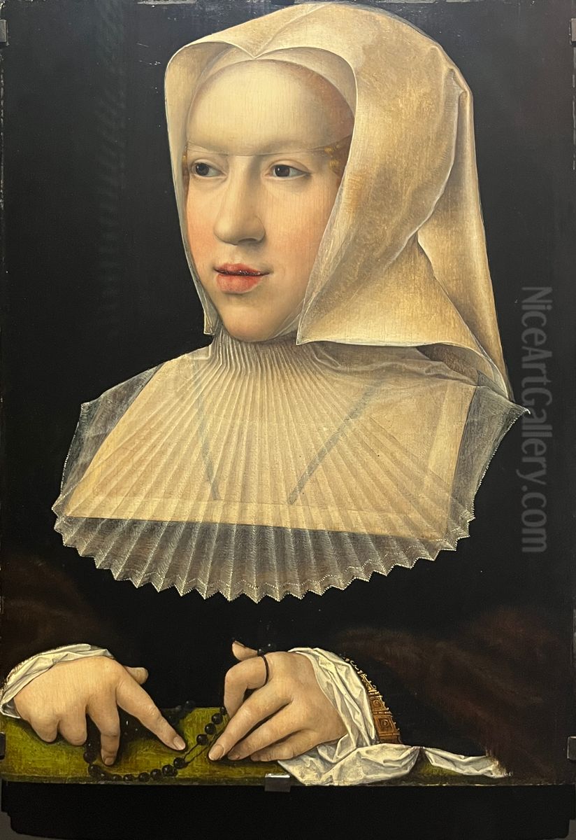 Margaretha van Oostenrijk (1480-1530) Oil Painting by Orley, Bernard van