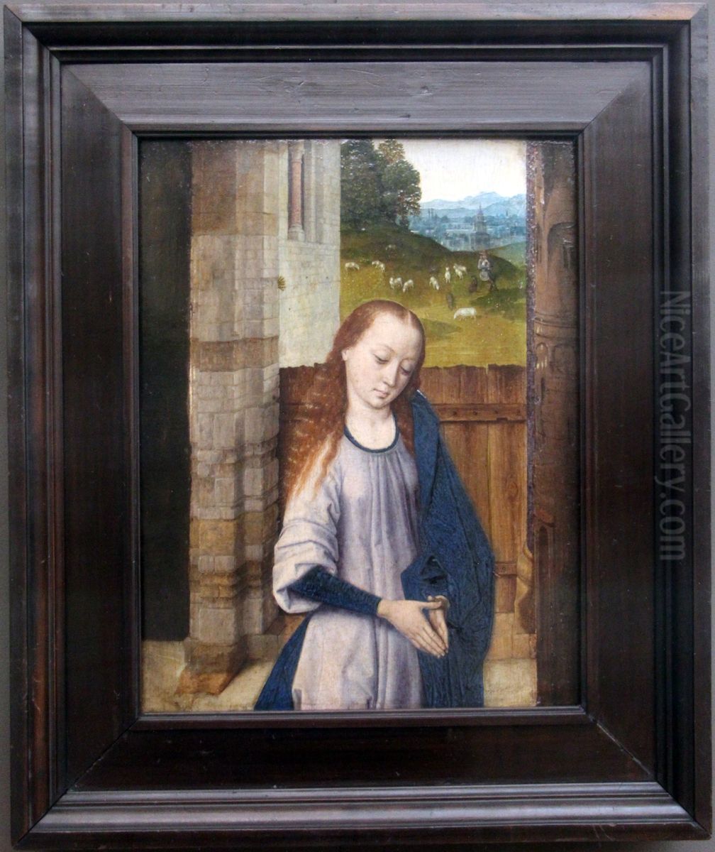 Maria in Anbetung (Fragment) Oil Painting by Dieric Bouts