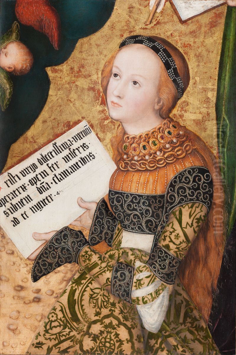 Saint Christine Oil Painting by Lucas Cranach the Elder