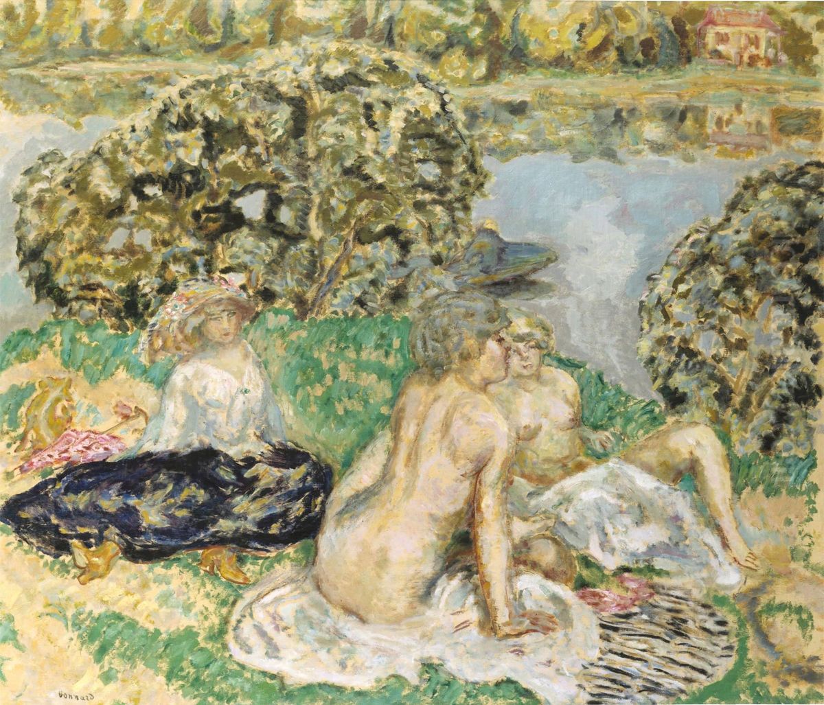 Les Demoiselles Oil Painting by Pierre Bonnard