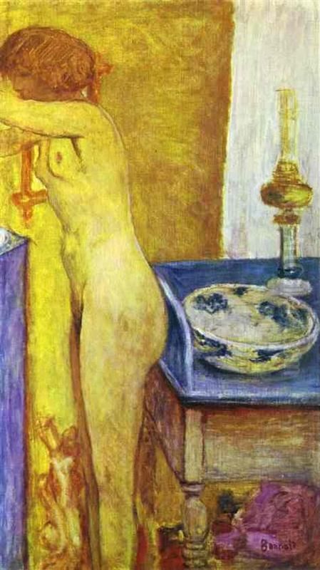 Nude at the Toilet Table Oil Painting by Pierre Bonnard