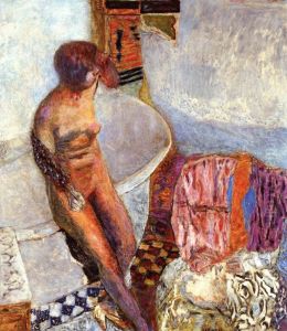 Naked in the bathtub