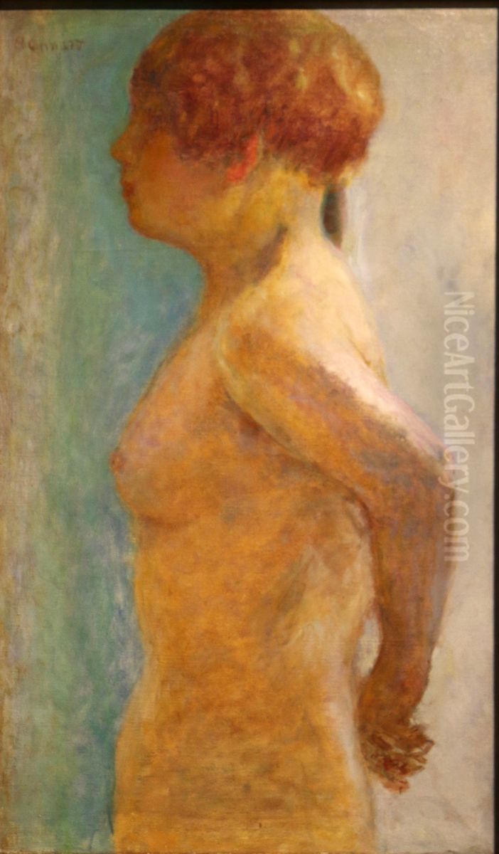 Torso of a Woman, profile Oil Painting by Pierre Bonnard