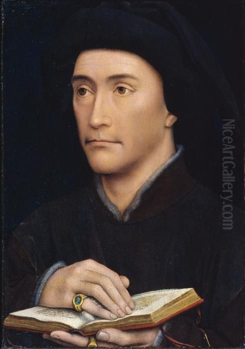 Portrait of a Man (Guillaume Fillastre?) Oil Painting by Rogier van der Weyden
