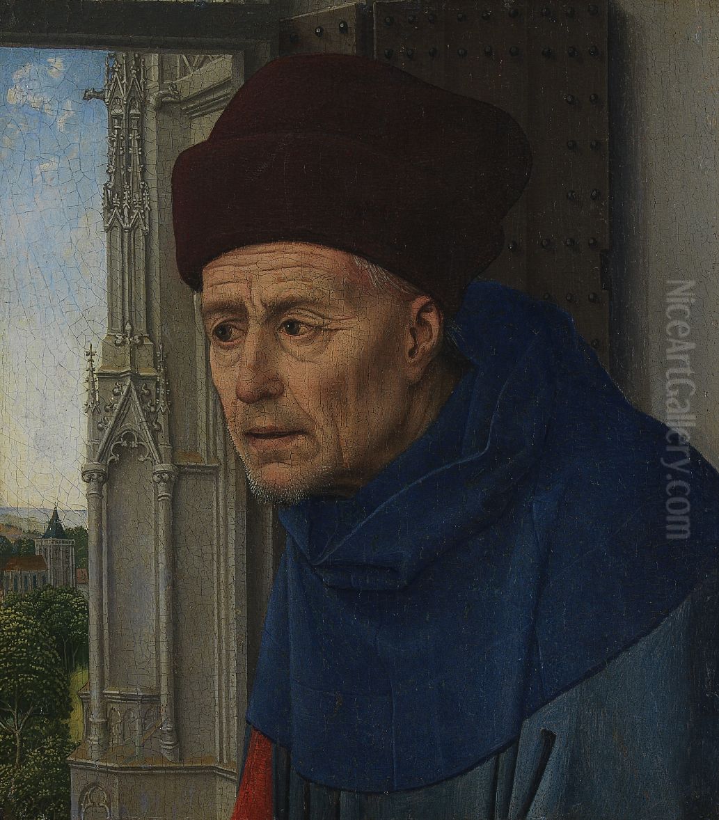 Bust of Saint Joseph Oil Painting by Rogier van der Weyden