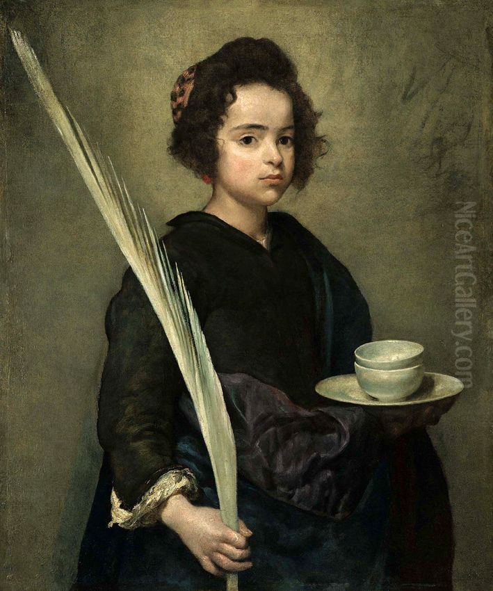 Santa Rufina Oil Painting by Diego Rodriguez de Silva y Velazquez