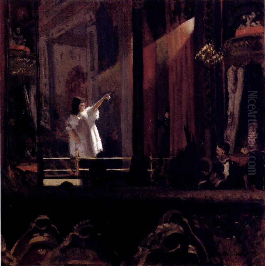 Little Dot Hetherington at the Old Bedford Oil Painting by Walter Richard Sickert