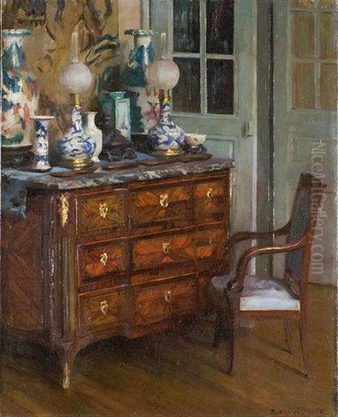 Interieur francais Oil Painting by Susan Watkins