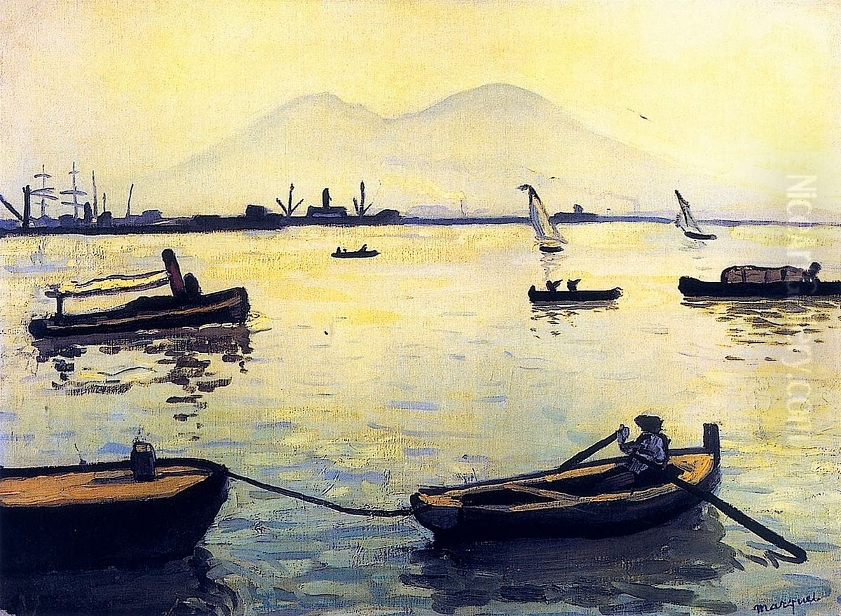 Vesuvius Oil Painting by Albert Marquet