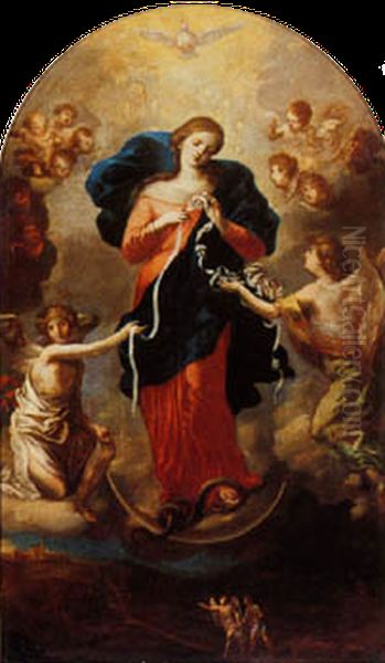 Mary Untier of Knots Oil Painting by unknown