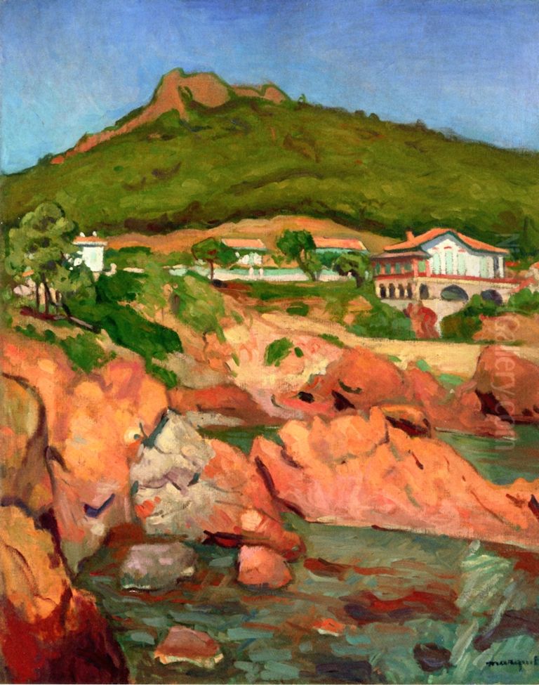 View of Agay, the Red Rocks Oil Painting by Albert Marquet