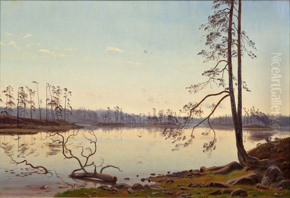 Summer morning Oil Painting by Harald Foss